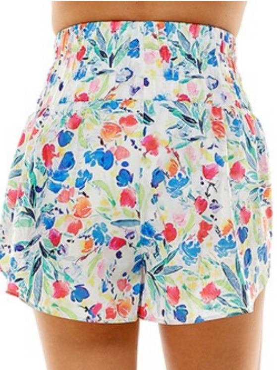 Athletic Floral Shorts