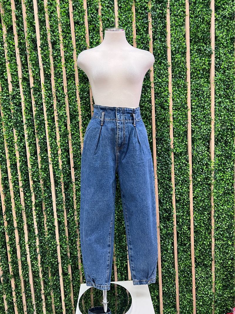 High Waist Balloon Jeans