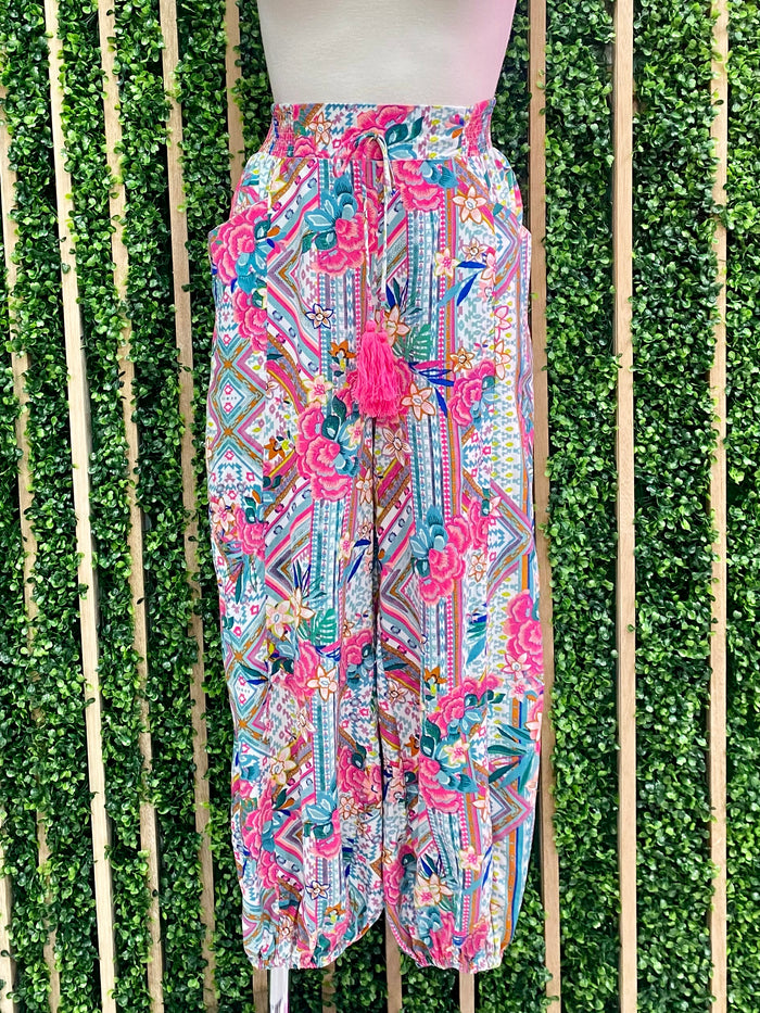 Pink Carnation Joggers