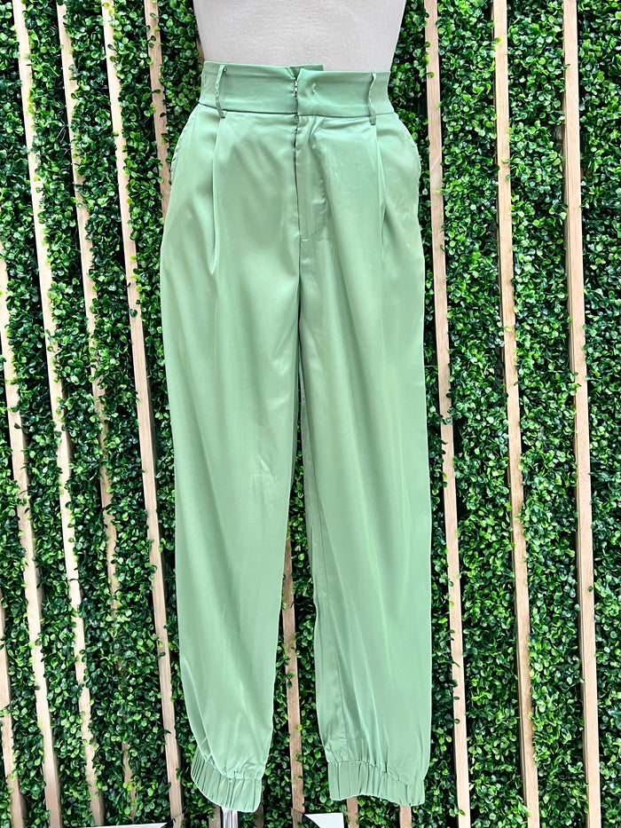 Satin Finish Joggers