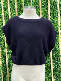 Cap Sleeve Crop Top