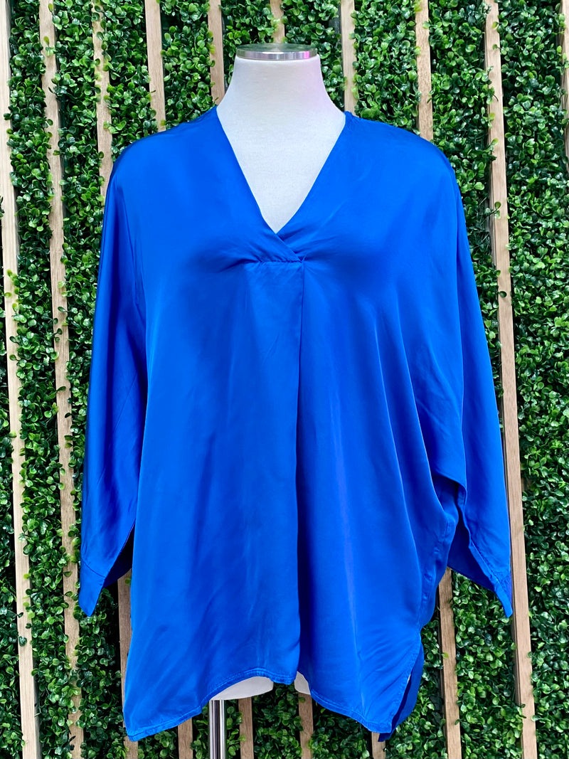 Dolman Sleeve Satin Top