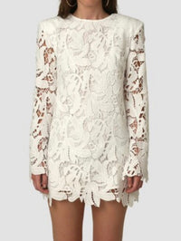 Exquisite Long Sleeve Lace Dress