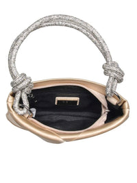 Delicate Rhinestone Handle Night Bag