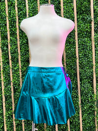 Metallic Pleather Skort