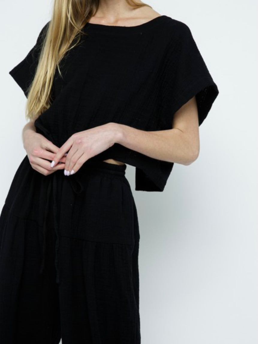 Open Back Jogger Jumpsuit