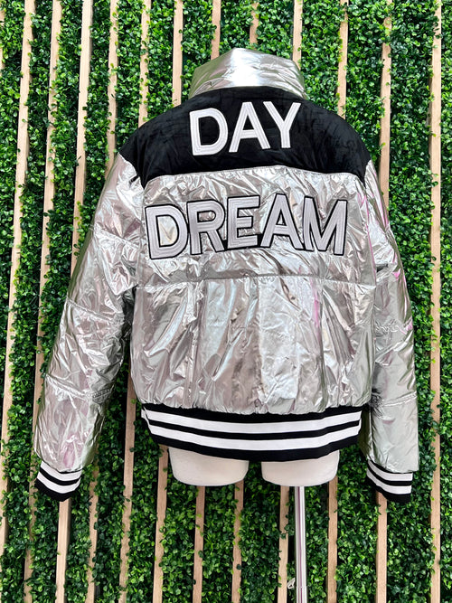 Day Dream SiLver Puffer Jacket