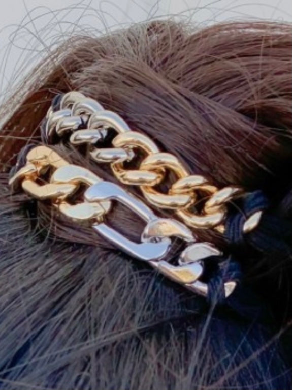 5 Piece Chain Hair Tie / Bracelets