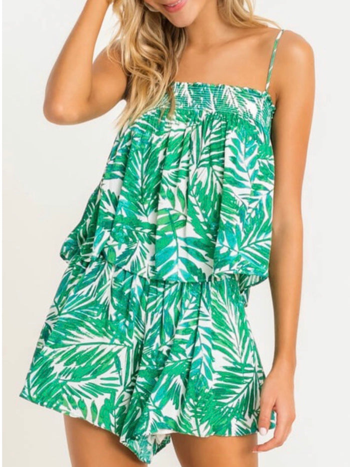 Green Leaf Crop Top