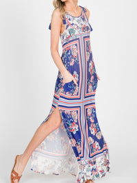 Blue Paisley Maxi Dress