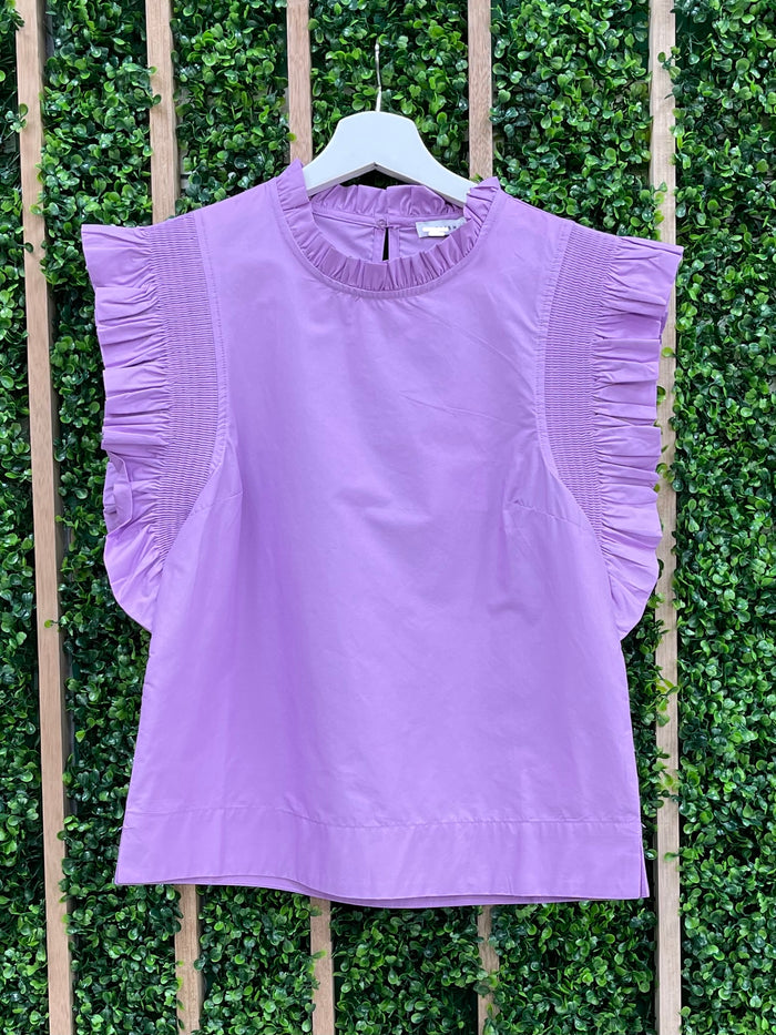 Lilac Angel Sleeve Top