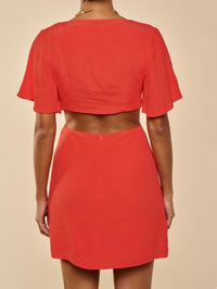 Side Cutout Short Dress