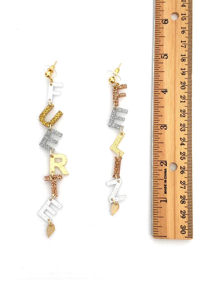 Fuerte Feliz Acrylic Earrings