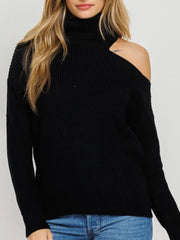Shoulder Cutout Sweater