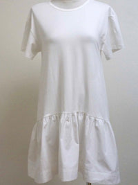 Ruffle Bottom T Shirt Dress