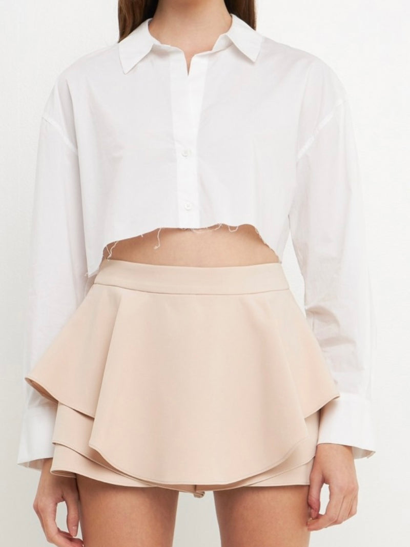 Flare Ruffle Skort