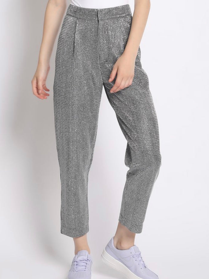 Silver Metallic Trousers