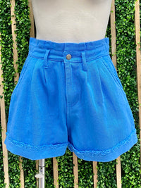 High Waist Denim Short