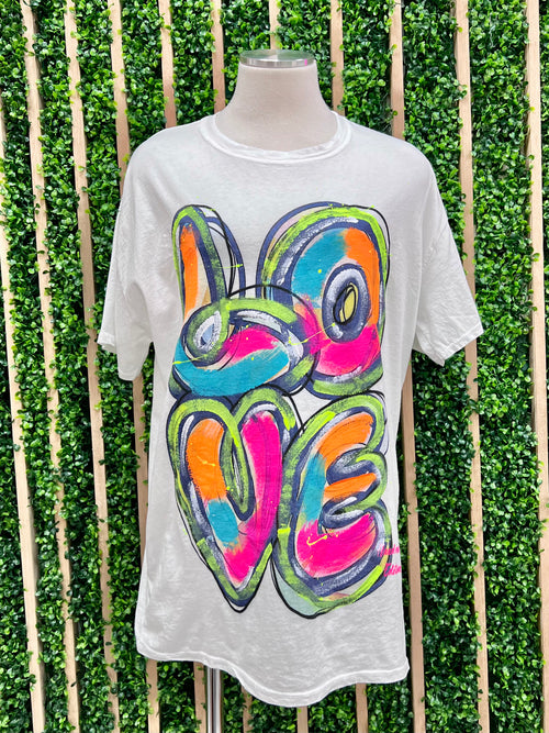 Neon Love T Shirt
