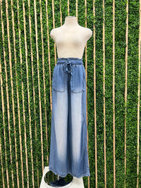 Chambray Paperbag Pants