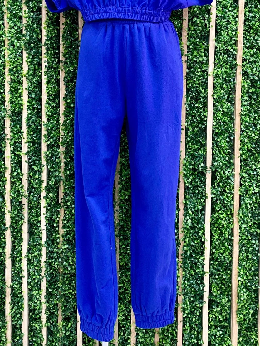 Royal Blue Cotton Jogger