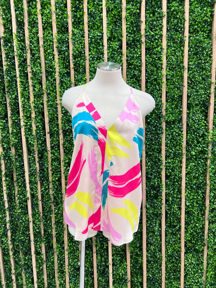 Double Bubble V Neck Tank