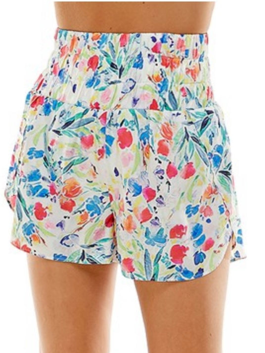 Athletic Floral Shorts