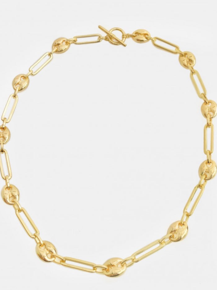Puff Mariner Paperclip Chain Necklace