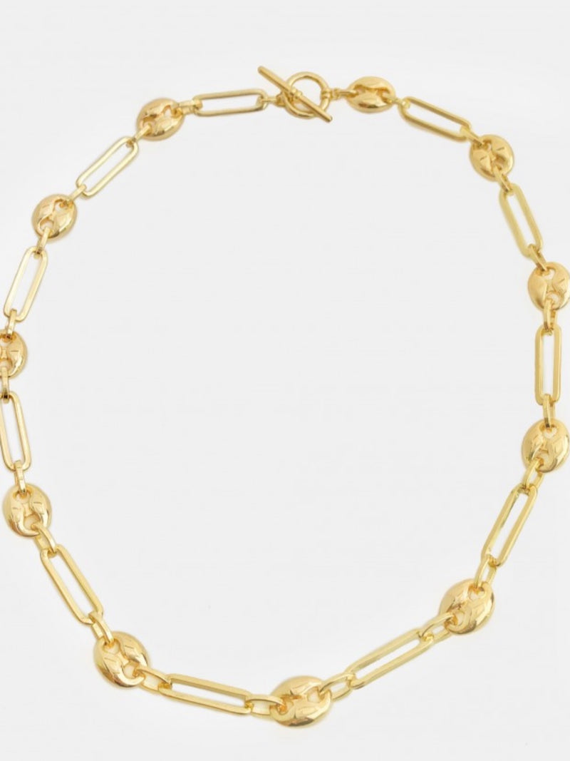Puff Mariner Paperclip Chain Necklace