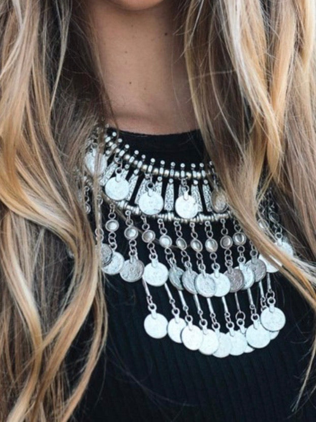 Multilayer Coin Necklace
