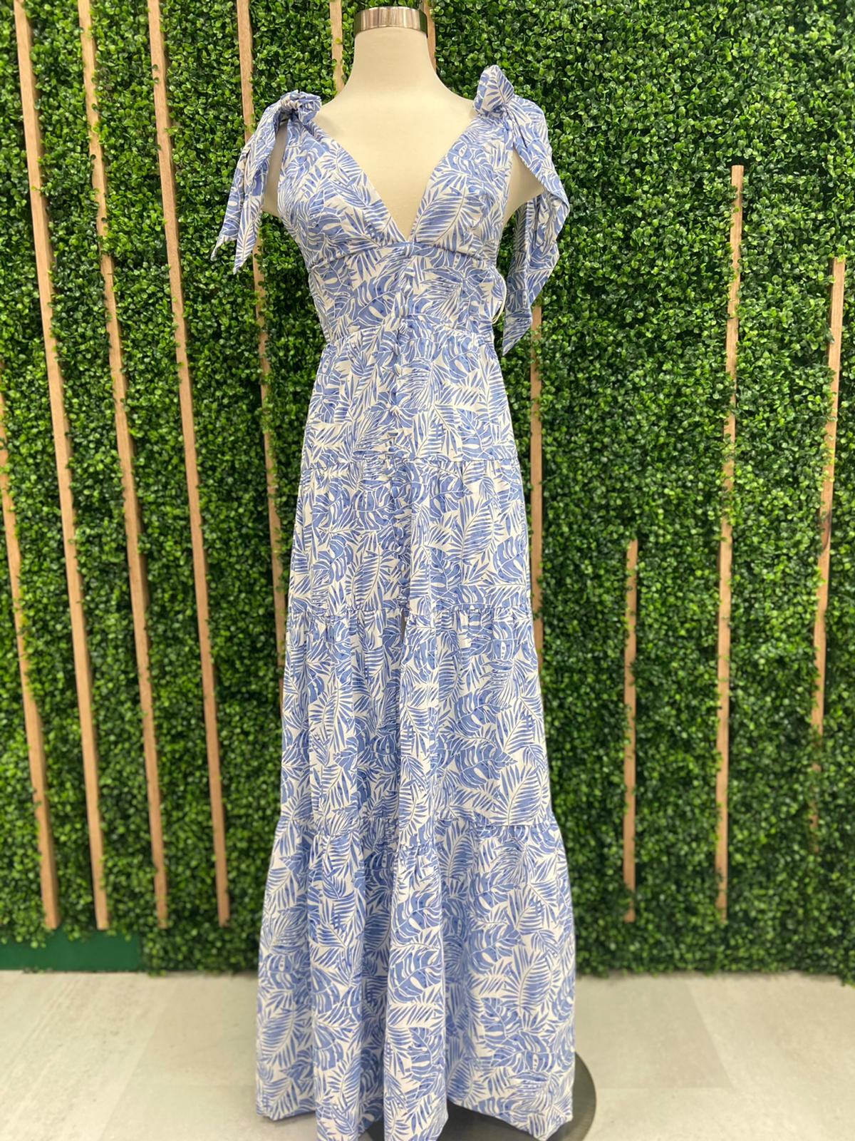 Light Blue Palm Maxi