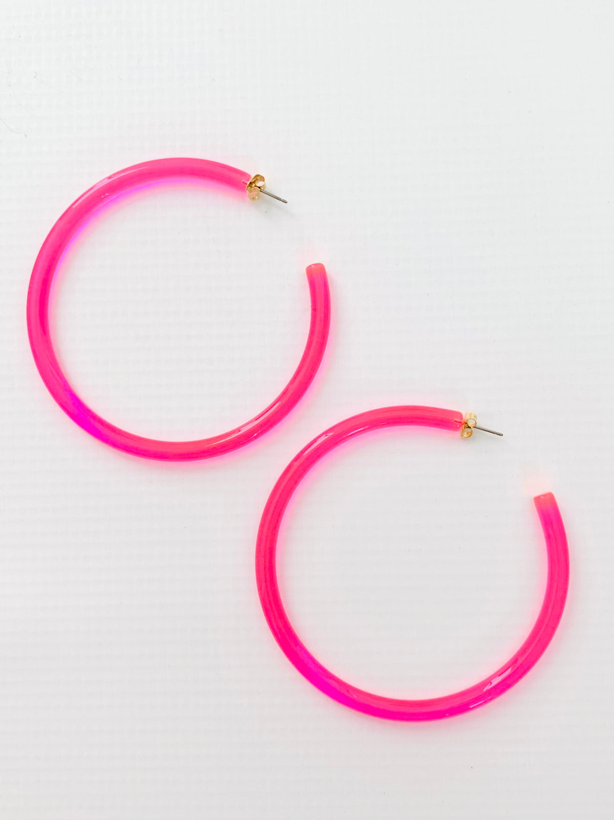 Neon Acrylic Hoops