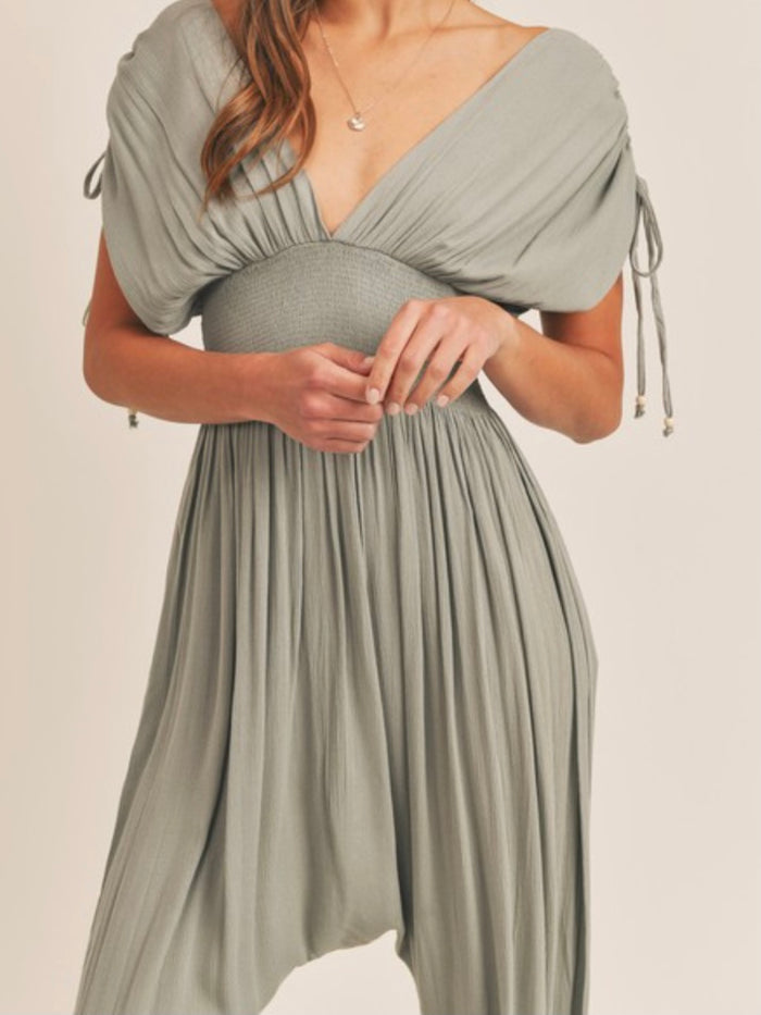Sage Harem Jumpsuit