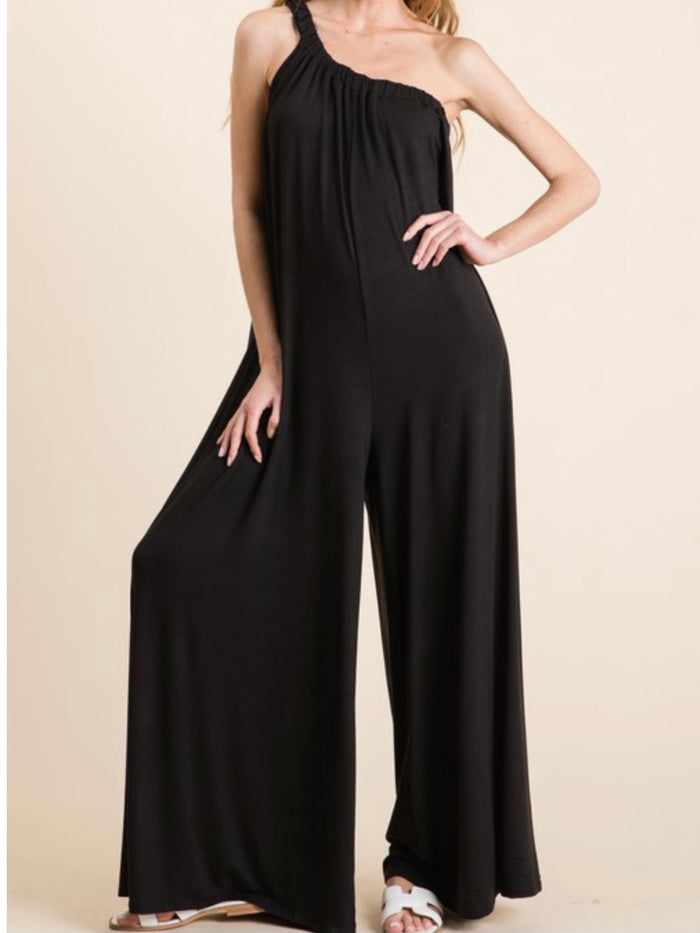 One Shoulder Loose Fit Jumpsust