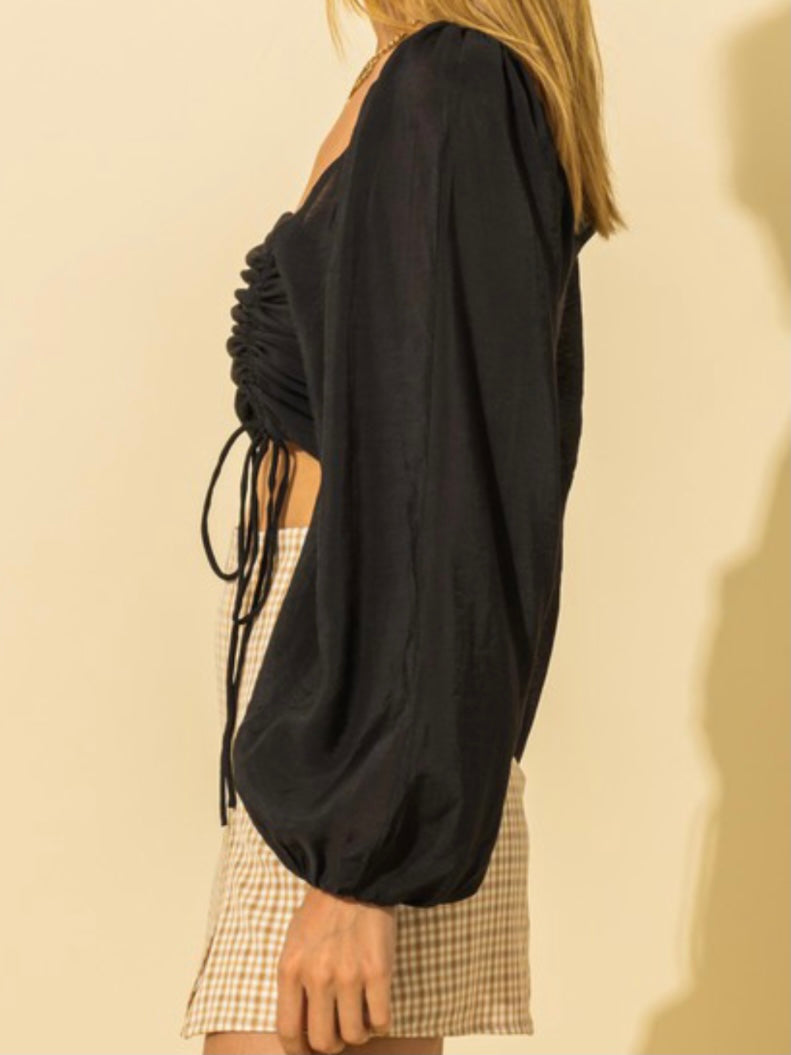 Ruched Crop Top