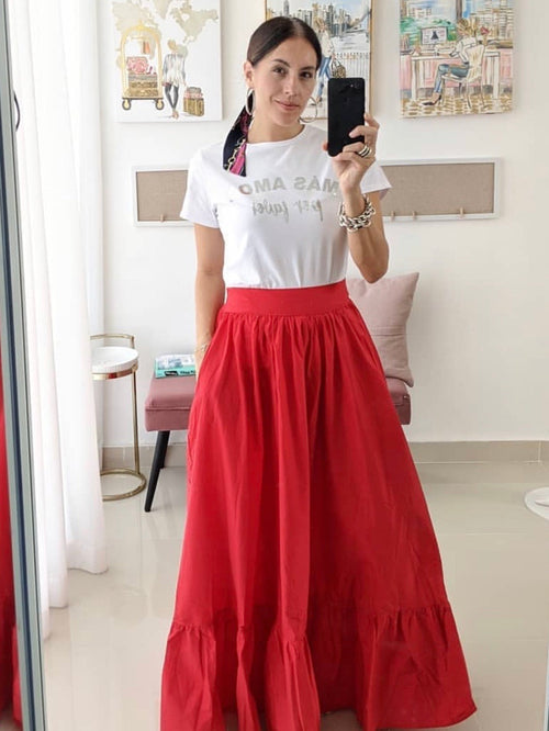 Maxi Tiered Skirt