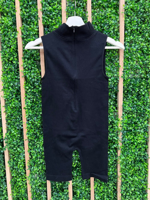 Black Nylon Jumpsuit
