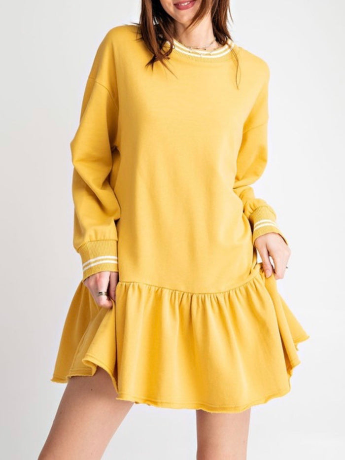 Knit Drop Waist Dress