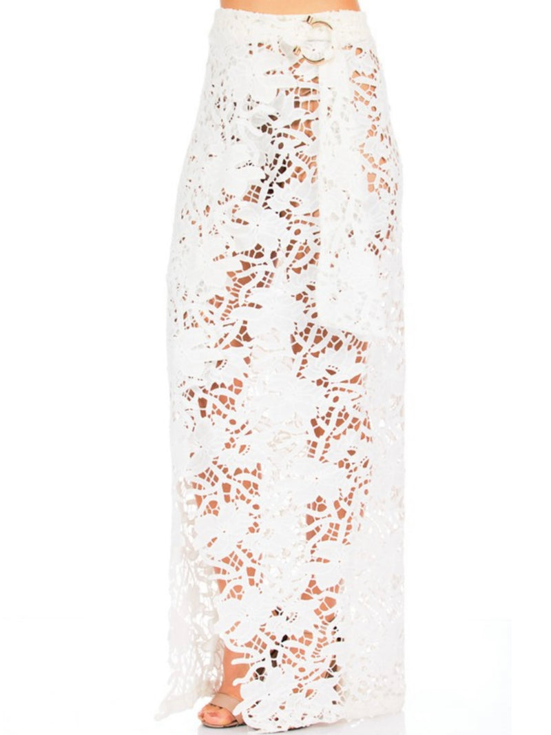 Delicate Lace Wrap Skirt