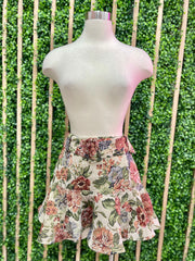 Paisley Floral Jacquard Skirt