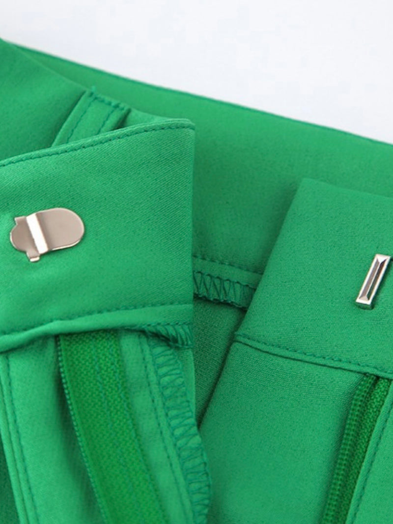 Green High Waisted Palazzo