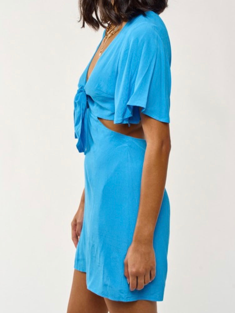 Side Cutout Short Dress