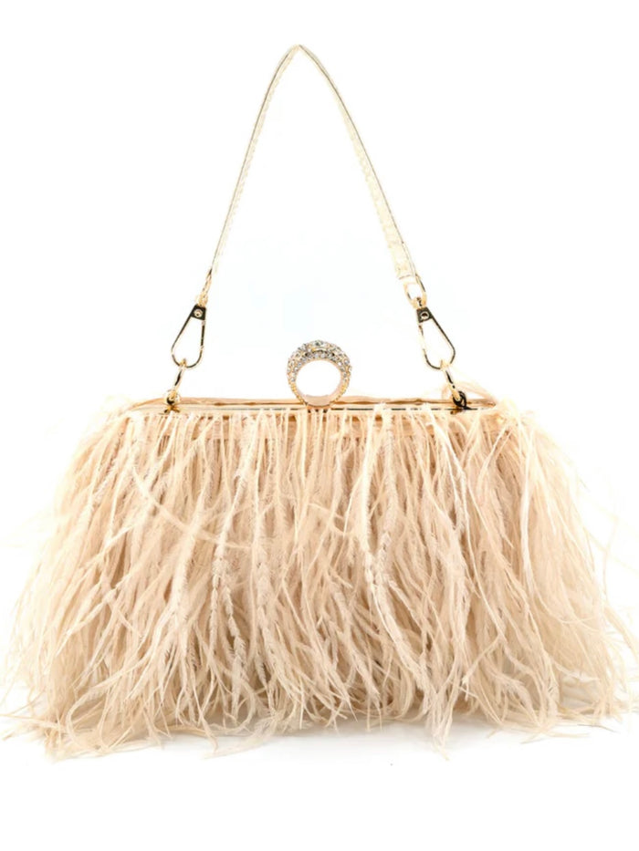 Feather Clutch