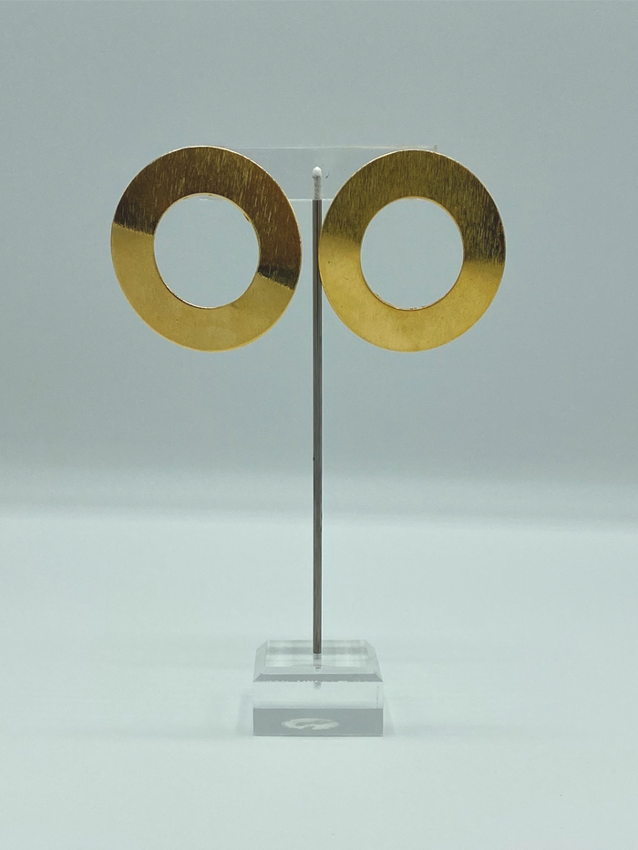 Large Circle Golden Studs