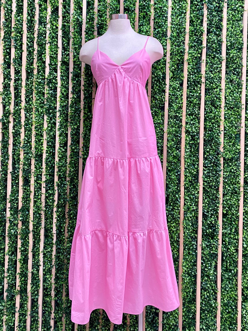 Gwyneth Pink Maxi Dress