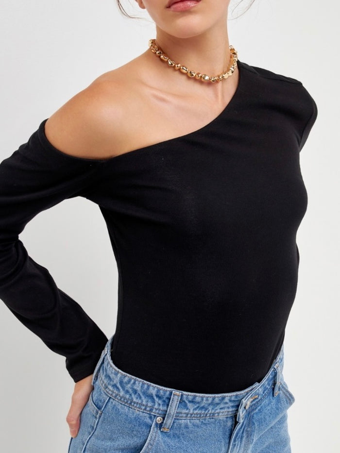 Black Off Shoulder Top