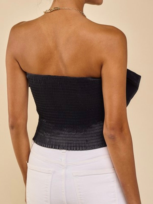 Bow Detail Strapless Top