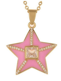 Zirconia Studded Star Necklace