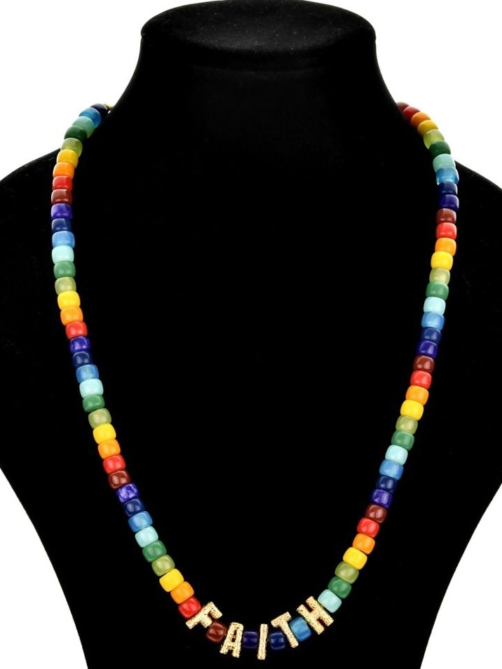 Pursuit of Happiness Crystal Beads Necklace