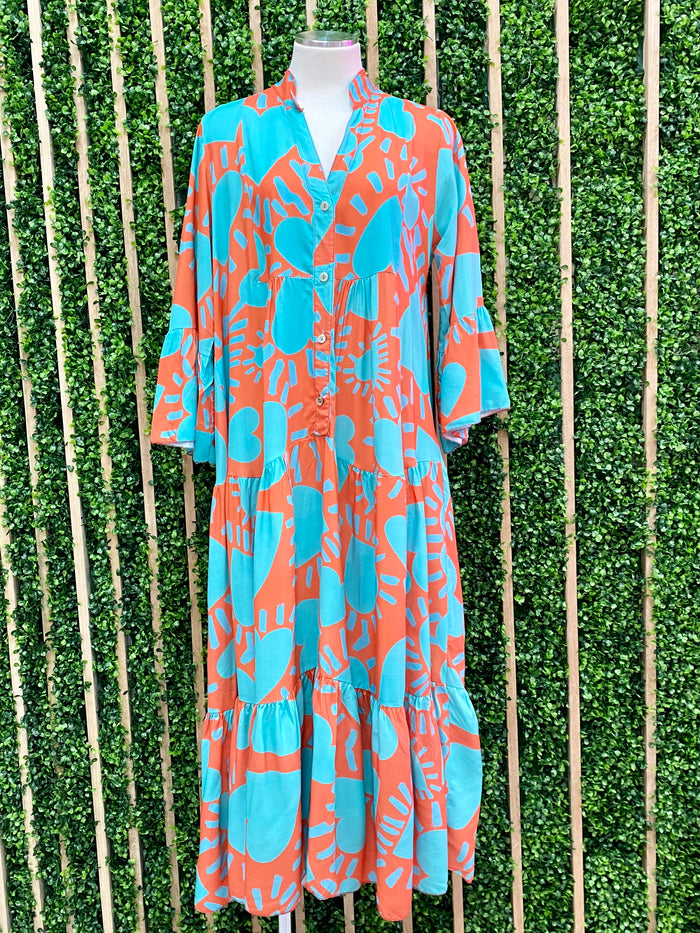 Bright One Size Heart Maxi